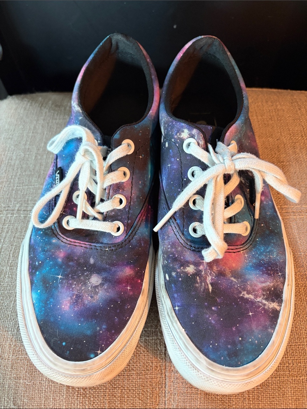 Vans Galaxy Print Low Top Sneakers in Purple, Blue, Pink